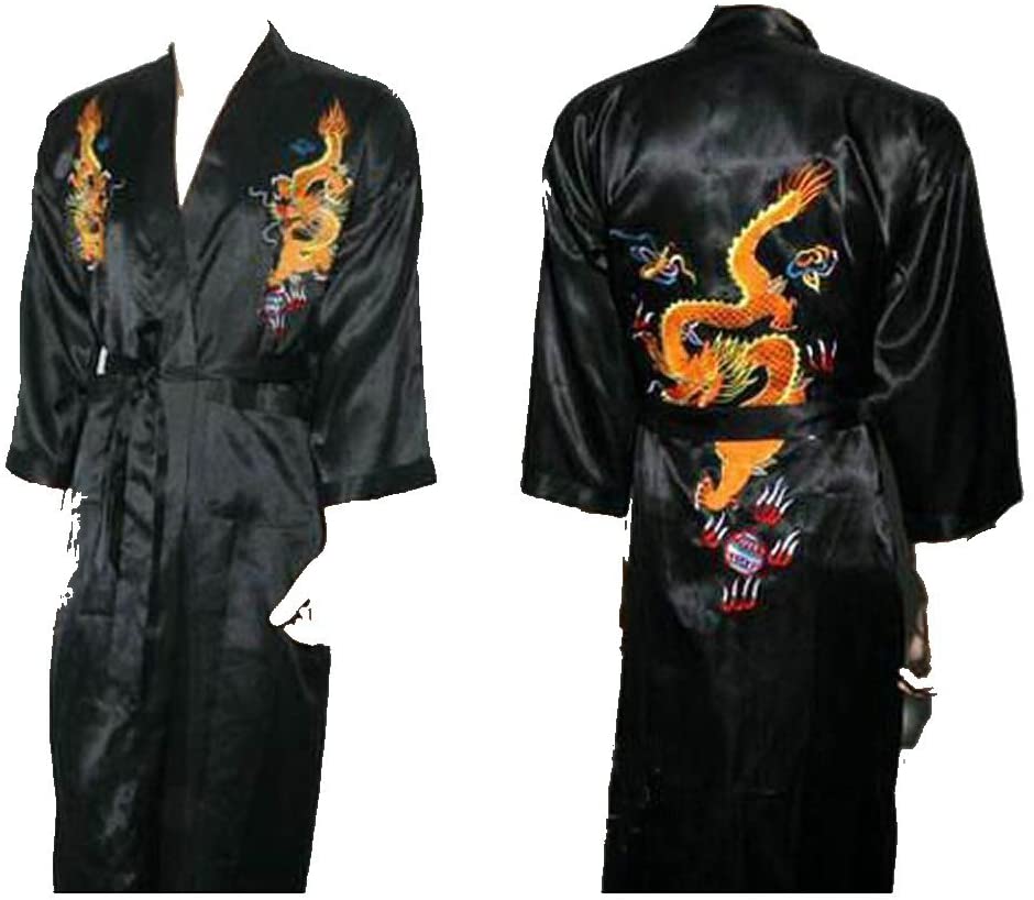 mens silk robe